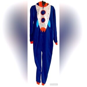 Cat & Jack Kids Size XL 16 Rocket Hooded Onsie ~